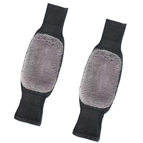 RETUOLWAG Calentador de piernas de lana gruesa para hombre y mujer, forro cálido de cachemira, resistente al viento, para esquí, ciclismo, manga de pierna, calentador de rodilla