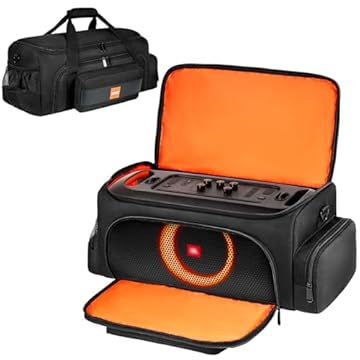 Estojo de transporte compatível com caixa de som JBL PartyBox On The Go, bolsa de armazenamento de viagem serve para JBL PartyBox On-The-Go Essential Protable Party Speaker e acessórios, apenas capa,