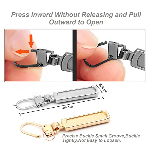 Mizeer Zipper Pull Replacement For Small Holes Zipper, Detachable Zipper Tab Repair For Clothing Jackets Boots #TOP2