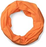 prima de fabricación styleBREAKER pañuelo multifunción jersey, fular de tubo, cinta para la frente, cinta para el pelo, pañuelo para la cabeza, fular de tubo, unisex 01012037, color:Naranja