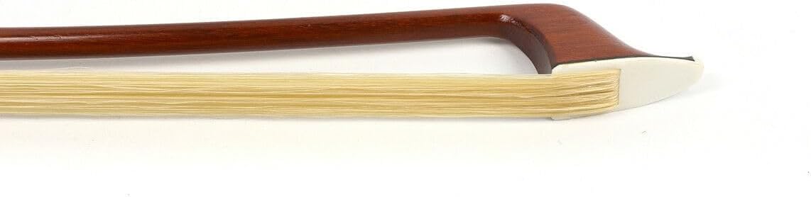 3/4 Upright Bass Bow German Style bass bow Brazilwood Stick Ebony Frog AAA Natural Bow Hair (Brazilwood)