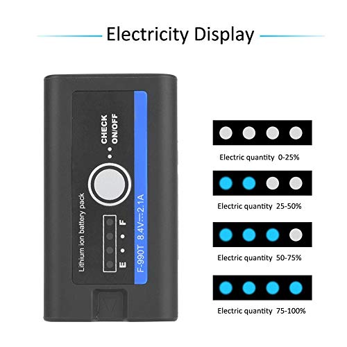 Bateria de carregamento rápido tipo C, bateria NP-F960/970 tipo C, fonte de alimentação USB para luz