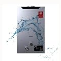 EODSAD 20L Hot Water Heater LPG Propane Gas Tankless Instant Water Boiler W/Shower 40KW 5.28 GPM Outdoor Digital Display Water Heater for Camping,Boat,Cabins,Silver …