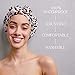 GRACE & COMPANY Luxury Shower Cap For Women - 100% Waterproof, Reusable, Washable & Breathable Shower Caps - Lucie