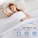 BEDLORE Queen Comforter Duvet Insert - All Season Down Alternative, White | Ultra-Soft Quilted Bed Comforter with Corner Tabs, Machine Washable, 88×88 Inches
