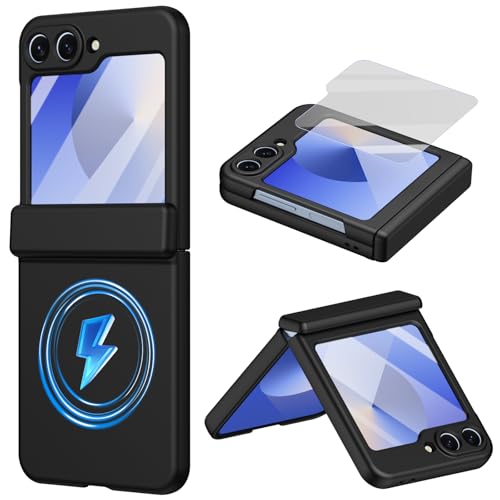 Étui Galaxy Z Flip6 compatible MagSafe pour recharger sans fil en voiture ou au bureau