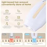 Laser Hair Removal Device Home Use IPL Laser Beauty Device Laser Hair Removal for Women and Men Hair Remover with Painless Permanent for Whole Body,Facial Lip Bikini Line Armpit Back Leg Arm - Image 4