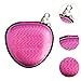 Zxpjkyu Table Tennis Box Pingpong Ball Storage Bag Protector Beginner Gift Stylish Holds 3 Balls with Zipper Holder Carrying Case, Pink