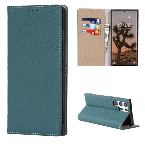 Étui en cuir véritable pour Samsung S22 Ultra : élégance et protection RFID