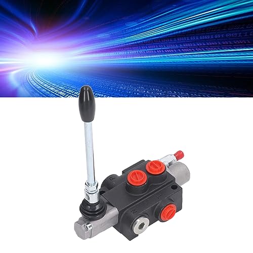Hydraulischer Durchflussregelventilsatz, 1 Spule Doppeltwirkend Hydraulische Wegeventile mit Verstellbarem Entlastungsstangen-Steuergriff für Traktoren, Lader, Müllwagen
