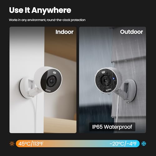 Kiwibit 2K Security Camera Indoor/Outdoor, Pet Camera, Baby Monitor, Magnetic Mount, AI Detection, Color Night Vision, SD & Cloud Storage, Works with Alexa, 10FT Extra-Long Cable thumbnail 8