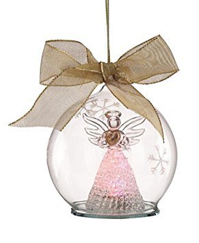 Lenox Wonder Ball Angel Color Changing Lit Ornament