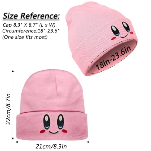 Beanie Knit Hats Cat Beanie Lovely Face Hat Cute Anime Beanies Embroidery Winter Knitted Hats Caps for Boys Girls2