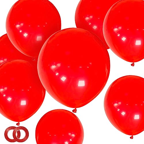 ASIYUHY Red Balloons 12 Inch 100 Pack