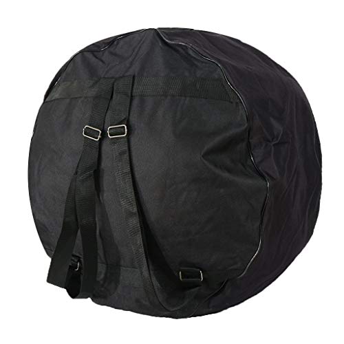 Sac tambour 25 pouces noir pochette transport instrument avec bretelle