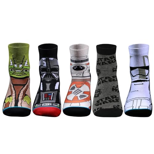 Image of Supersox Disney Star Wars Ankle Length Socks Collection for Men (Pack of 5)