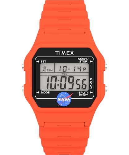Timex Men's Main Street 36 mm Watch - Orange Resin Strap with N-A Dial and Orange Case TW2Y13300