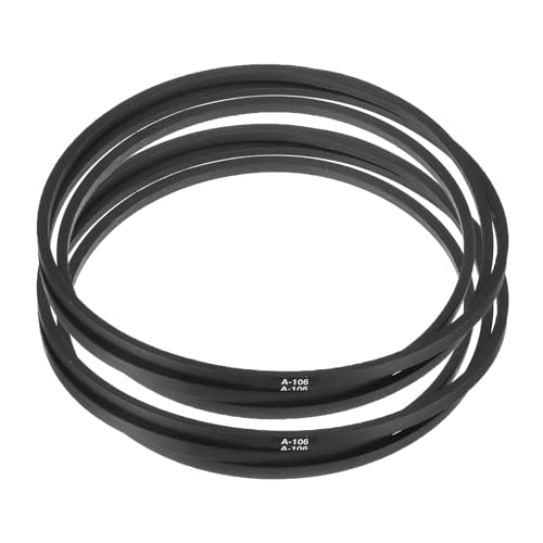 Image of uxcell 2pcs A106 or 4L1080 Classic Wrapped Rubber V-Belt, 106 inch(2700mm) Inside Circumference, A Profile V Belt