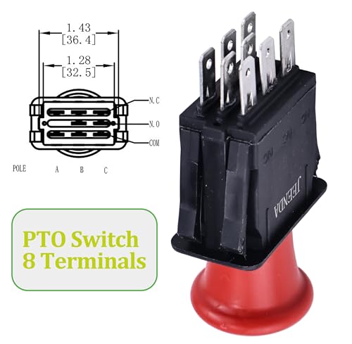 Image of Jeenda PTO Switch Compatible with Bobcat Jacobsen Dixie Chopper Most Units 2721505 4174684 500016 430-528 Rotary 110-9657A Delta 6204-322 MTD 725-07534 (Pack of 2)