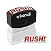 Universal 10069 Message Stamp, Rush, Pre-Inked One-Color, Red