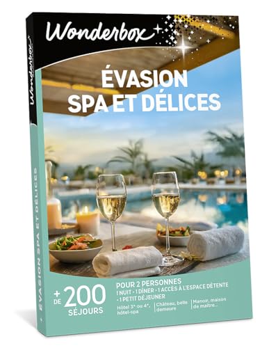 Wonderbox - Évasion Spa Et Délices - Coffret Cadeau - Idée Cadeau Séjours