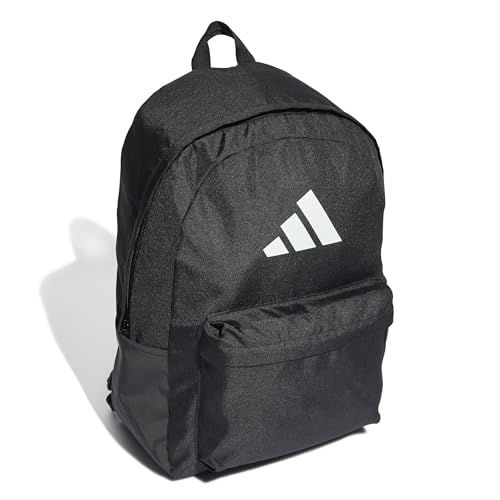 Adidas Unisex Classic 3BARS Backpack, Black / White, One Size