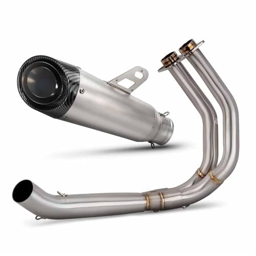 Sistema de escape completo para Kawasaki Z650 que optimiza el flujo de gases con acero inoxidable