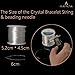 BEADNOVA 0.6mm Bracelet String Clear Craft Wire Stretch String Cord for Jewelry Making Beading Thread Elastic Thread Cord (100m)