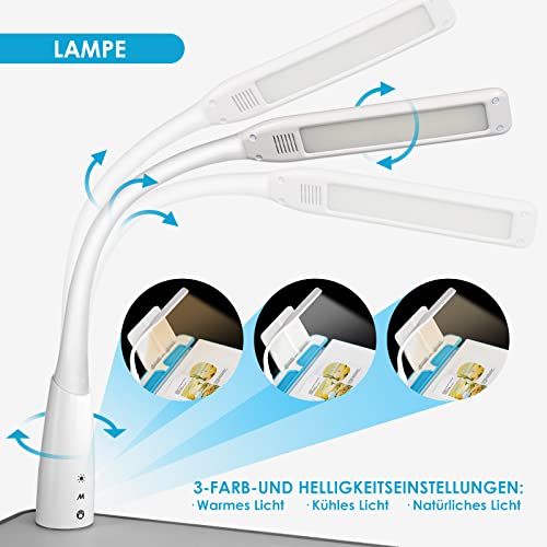 JOYLDIAS JOYLDIAS Kinderschreibtisch höhenverstellbar, Schülerschreibtisch Jugendschreibtisch mit Lampe, Schreibtisch Kinder mit Stuhl und Schublade inkl. kostenloser Kleineimer/Blau - Designansicht 6 | Kinderzimmermöbel
