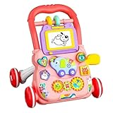 Andador Empurrador Infantil Musical Educativo Rosa Yuupi