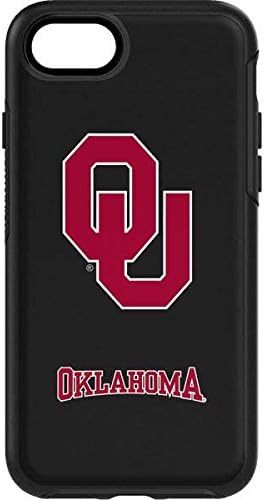 Skinit Decal Skin Compatible with OtterBox Symmetry iPhone 7 - Officially Licensed College Oklahoma Sooners Black Design