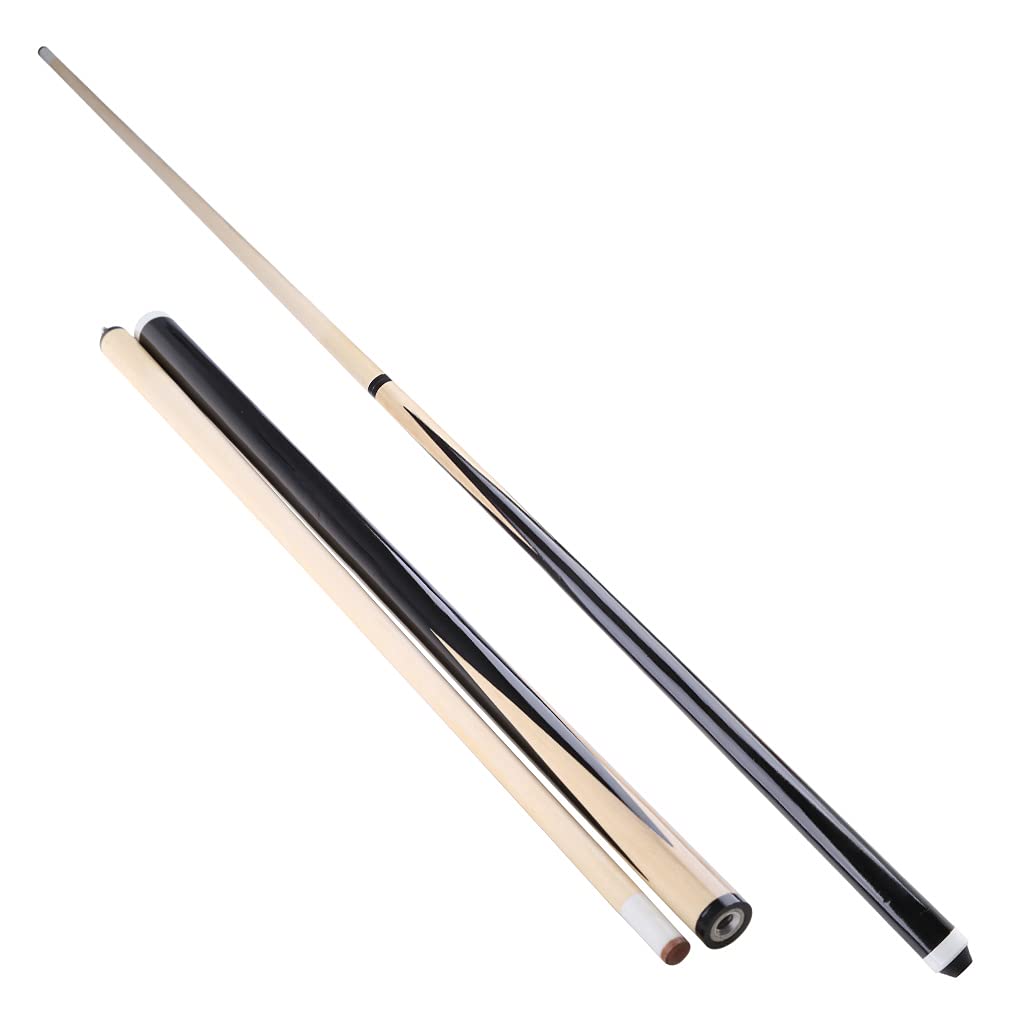 Queue De Billard 120 Cm Adulte, Lot de 2 queues de Billard 120 cm à Assembler avec Pointe de 12 mm pour Enfant et Adulte Idéal pour Les Espaces Restreints Et Les Jeunes - 120 cm/47in