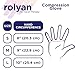 Rolyan Compression Glove, Fingerless Compression Glove for Arthritis for Men & Women, Arthritis Compression Gloves for Carpal Tunnel, Compression Glove for Swelling, Left Hand, Large, Open Finger