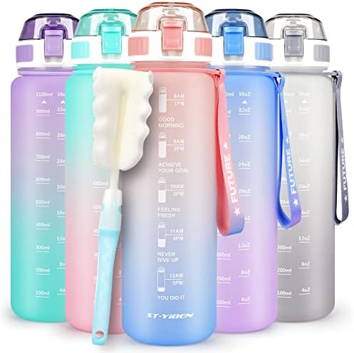 CodiCile Water Bottle Sports 1.1 Litre Water Bottle, BPA Free Drinks Bottle, Leakproof Water Bottle for Sports, Outdoor, Fitness, Gym, Cycling, School and Office