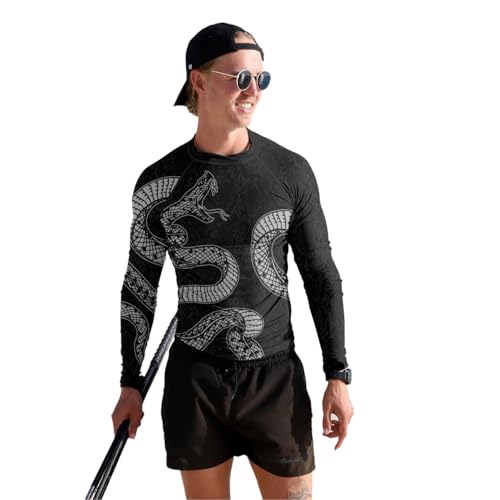 Snake Rash Guard Long Sleeve Compression Shirt Men's Baselayer Fight Wear Jiu Jitsu MMA BJJ Muay Thai4