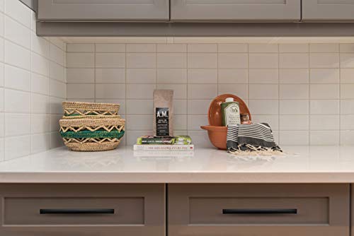 Ravinte 10 Pack | 7-1/4'' Curved Cabinet Pulls Matte Black Kitchen Drawer Pulls Arch Cabinet Handles 7.25”Length, 5” Hole Center #TOP5