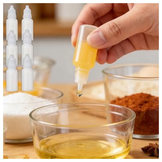 6 Pcs 15 ML Dropper Bottles, Squeezable Liquid Dropper Bottles Dispenser, Empty Squeeze Bottle for Lab Home