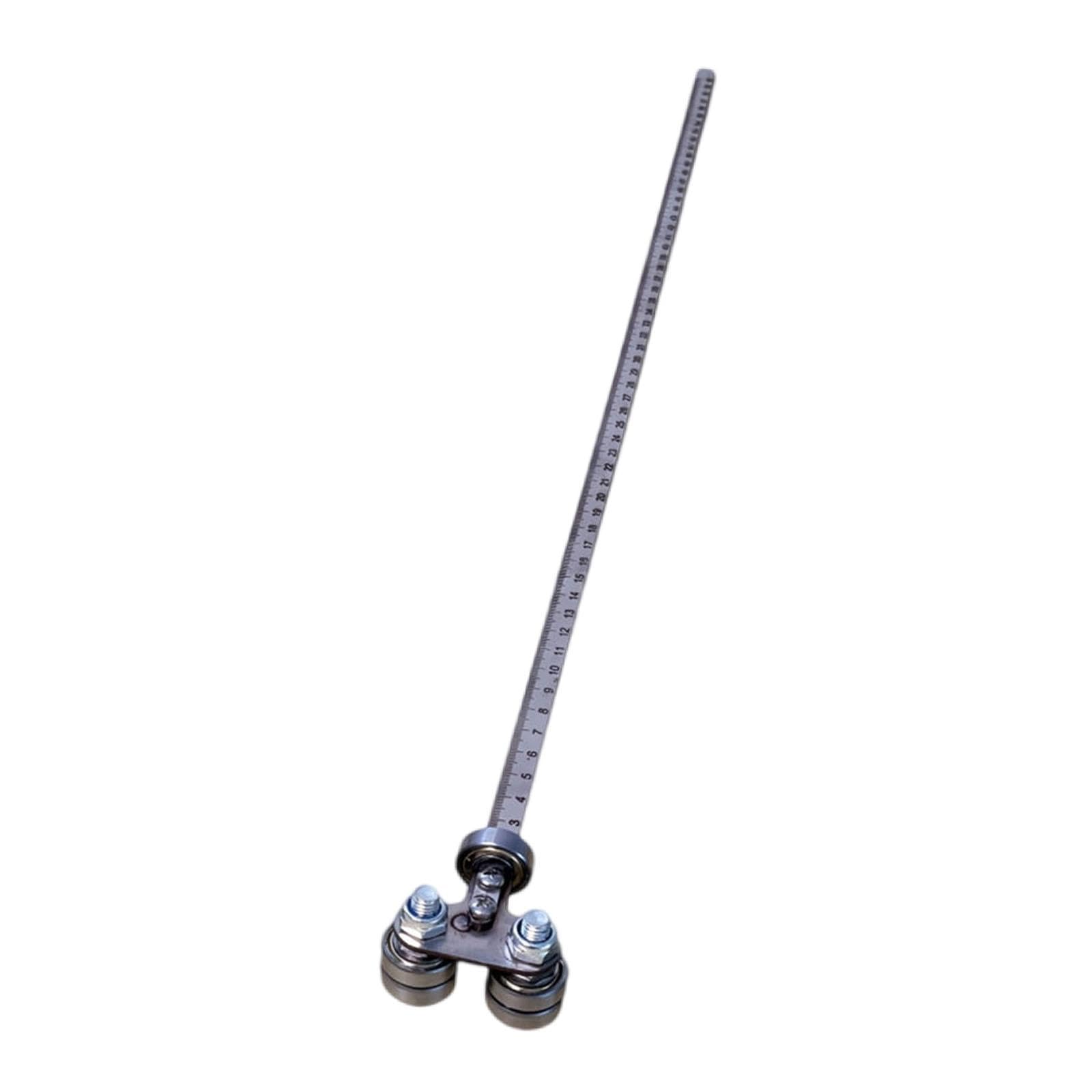 KESOTO Guida per con righello di profondità, accessorio robusto in metallo per lavori di falegnameria, posizionamento, taglio, rifilatura e fresatura, Style I