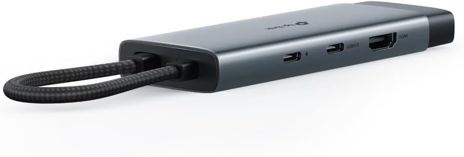 TP-Link UH6120C, 1 HDMI, 1 100W Fast Charging Port, 1 USB-C, 2 USB-A 3.0 Ports and Gigabit Ethernet Converter from Type C