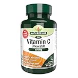 Natures Aid Vitamin C 500mg 50 Chewable Tablets – Supports Immune System & Skin Health - High Strength, Sugar Free, Vegan, Non-GMO – Antioxidant Supplement