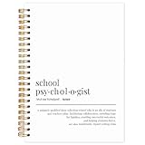 Yhtrg School Psychologist Gifts Spiral Notebooks, College Psychology Gifts Journaling Notebook, Psychologists Office Must Haves, School Psychologist Definition Journals for Writing, 5.5x8.3 Inch