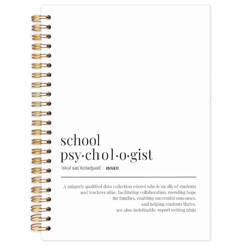 Yhtrg Quaderni a spirale per psicologi scolastici, regali di psicologia