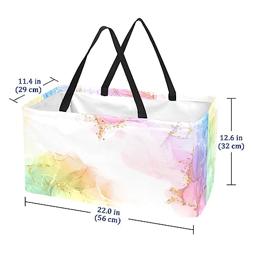 Paniers de rangement pliables contre le désordre et grands sacs de course - 6