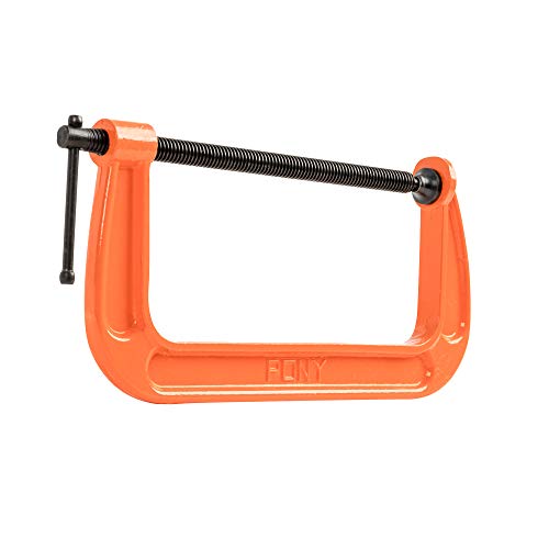 Image of Pony Jorgensen 2680 8-Inch C-Clamp, Orange