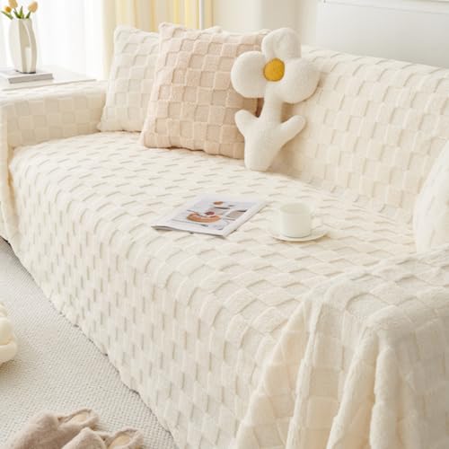 Newwiee Checkered Jacquard Plush
