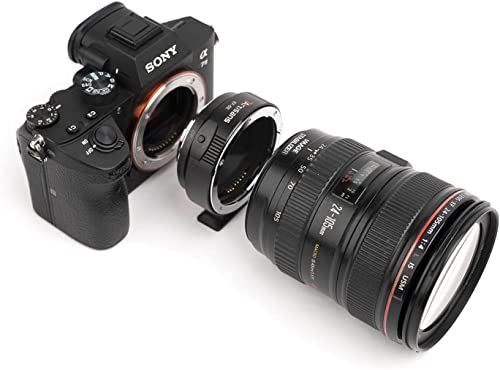 Image of Artek 7artisans EF-SE Lens Adapter with Auto-Focus Speedbooster | Compatible Canon EF /EF-S to Sony E-Mount Converter Ring for Sony A6400 A7M3 A7M4 ZV-E10