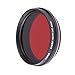 Foto4easy 43mm Infared Filter,Adjustable 530nm to 750nm Infrared X-Ray IR Filter for DSLR Camera Lens