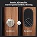 Level Lock+ WiFi Deadbolt Smart Lock - World's Smallest Smart Lock Plus Apple Home Key - Lock/Unlock Anywhere - Level App for iOS & Android - Works with Apple, Alexa, Google (Satin Nickel)