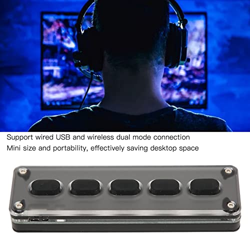 Clavier de jeu programmable mini clavier silicone double mode compact black wire - 3