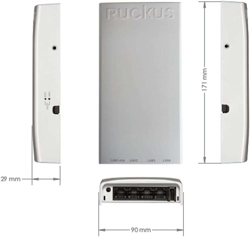 Ruckus ZoneFlex H500 dimensions diagram